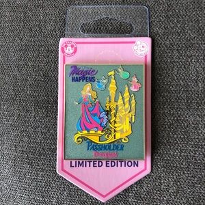 SOLD Sleeping Beauty LE Passholder Disney Pin